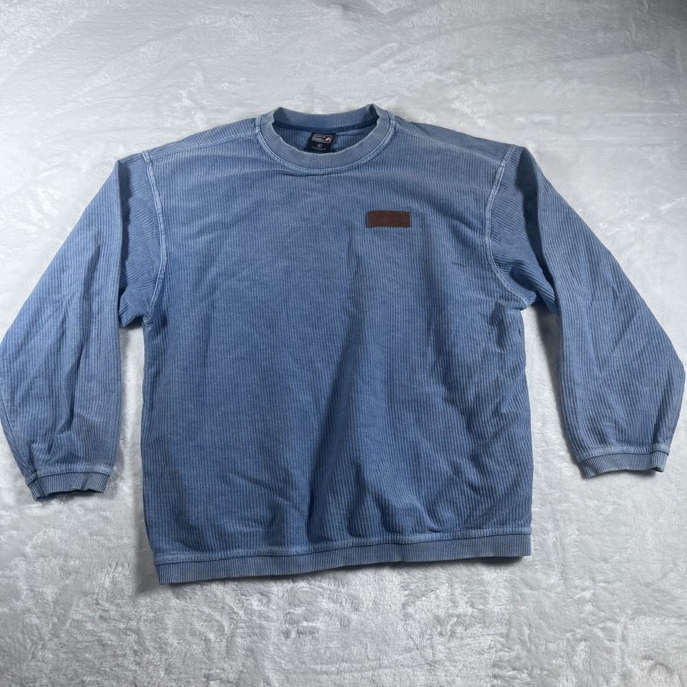 Outfitter Trading Co Charlestown South Carolina Blue Ribbed Long Sleeve